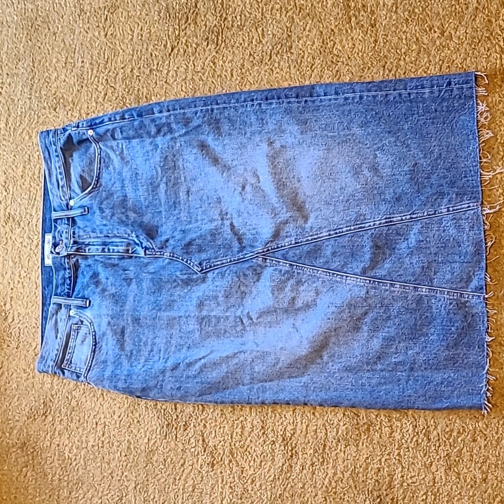 Madwell Midi Denim Skirt
